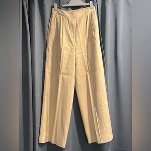 Khaki wide leg pants size 4